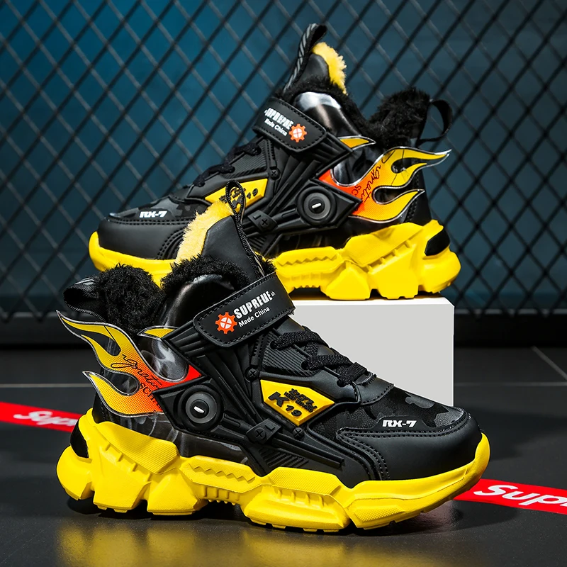 Outdoor Sport News - New Winter Kids Shoes Boys Non-slip
