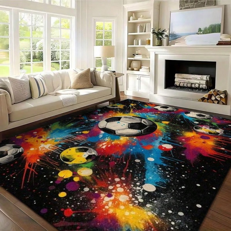 Colorful Graffiti Splash Footb - Outdoor Sport Background ulasan dan harga