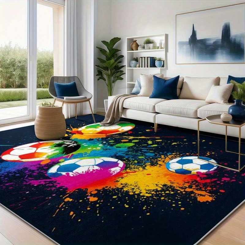 Colorful Graffiti Splash Footb - Outdoor Sport Background ulasan dan harga