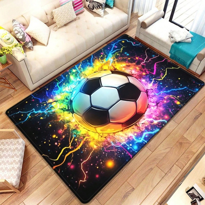 Colorful Graffiti Splash Footb - Outdoor Sport Background ulasan dan harga
