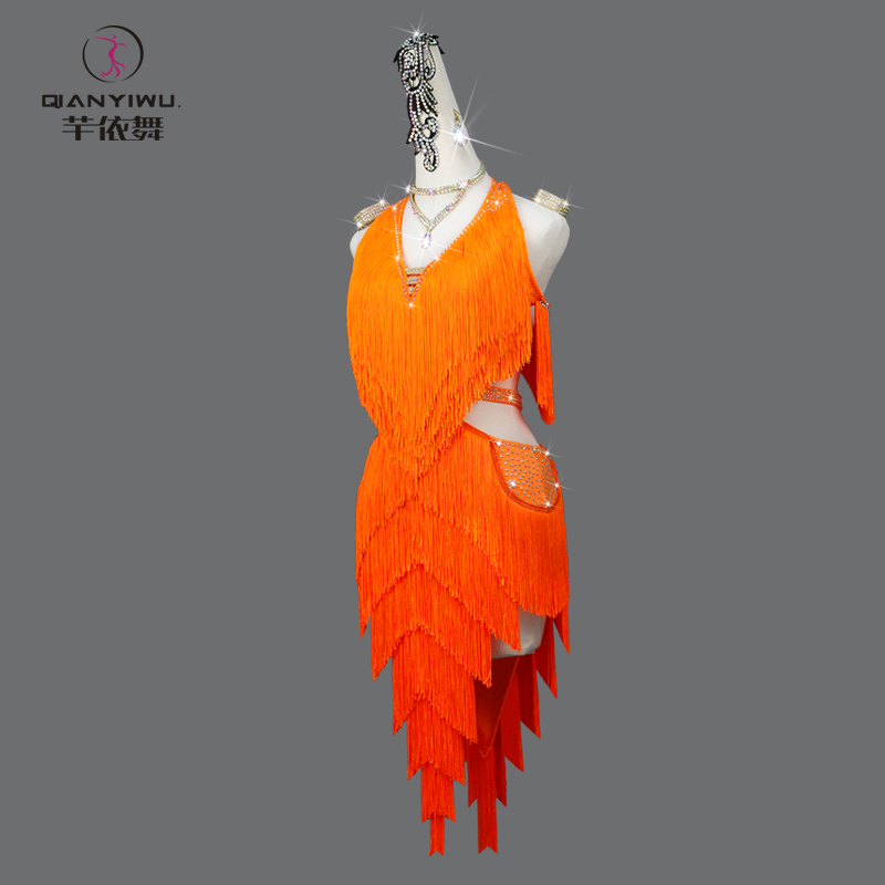New Latin Dance Tassel Dress W - Outdoor Sport Dress ulasan dan harga