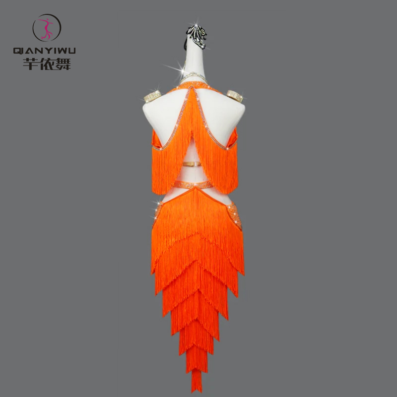 New Latin Dance Tassel Dress W - Outdoor Sport Dress ulasan dan harga