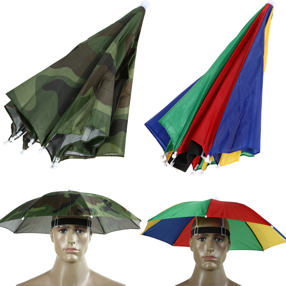 Umbrella Hat Sunscreen Fishing - Outdoor Sports Umbrella ulasan dan harga