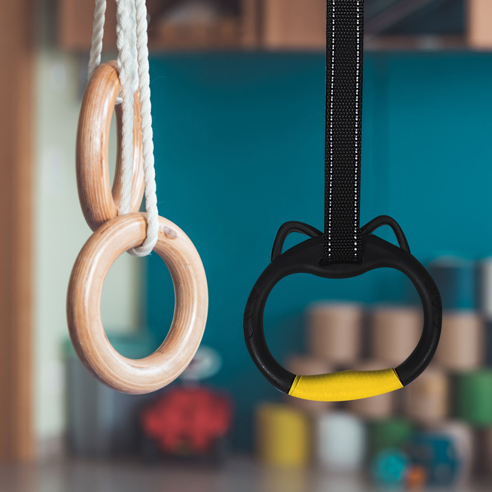 1 set 1 Set Gymnastics Rings F - Gymnastic Bar Home ulasan dan harga