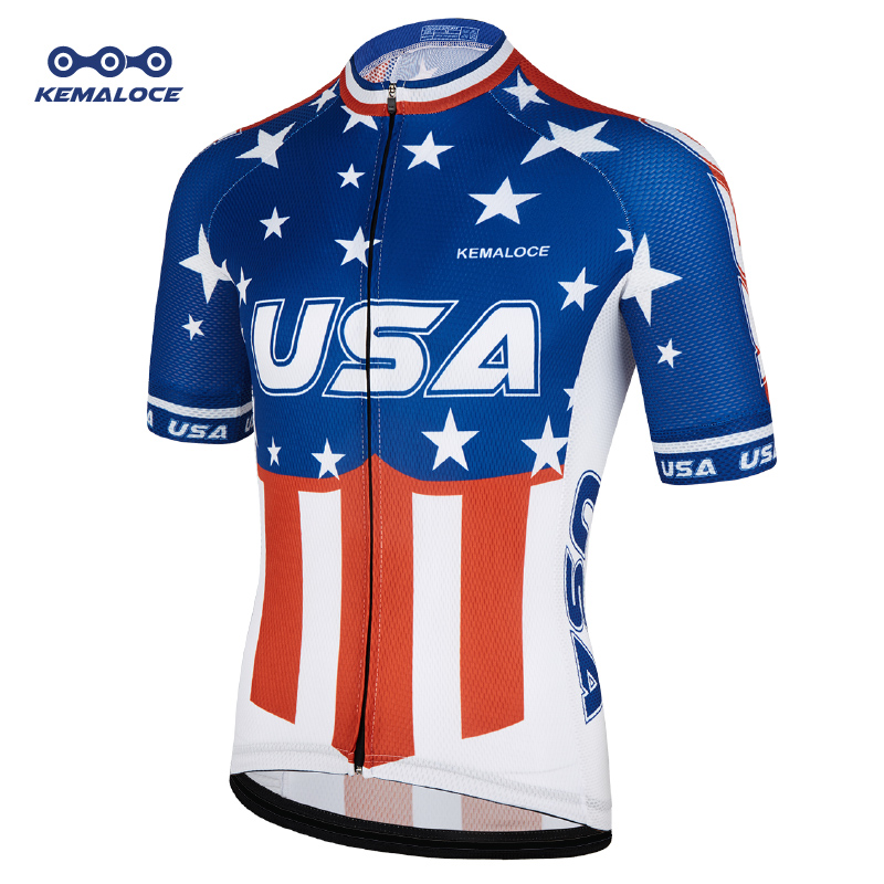 KEMALOCE Bike Jersey USA Navy  - Outdoor Sport Usa ulasan dan harga