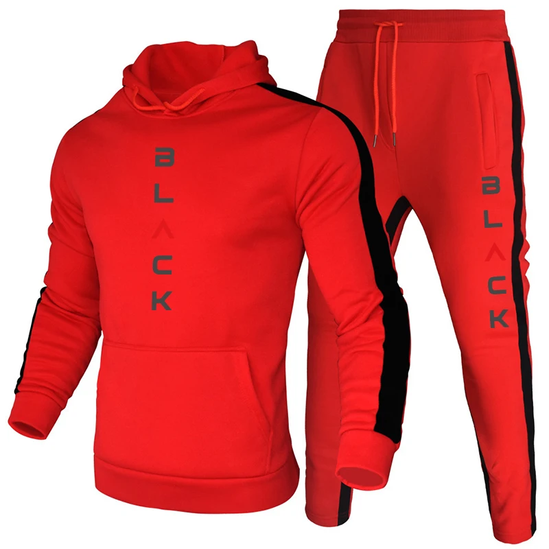 AutumnWinter 2 Pcs Set Men's T - Outdoor Sports Outfit ulasan dan harga