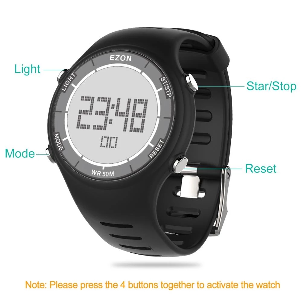EZON New Fashion Woman Digital - Outdoor Sport Watch ulasan dan harga
