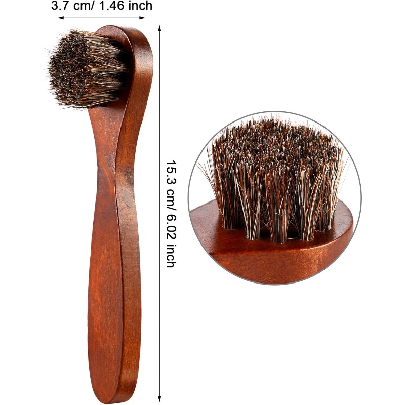 3Pieces Horsehair Shoes Polish - Brushing Boot Horse ulasan dan harga