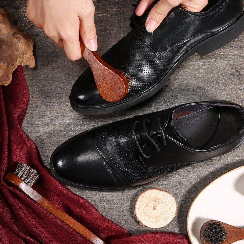 3Pieces Horsehair Shoes Polish - Brushing Boot Horse ulasan dan harga