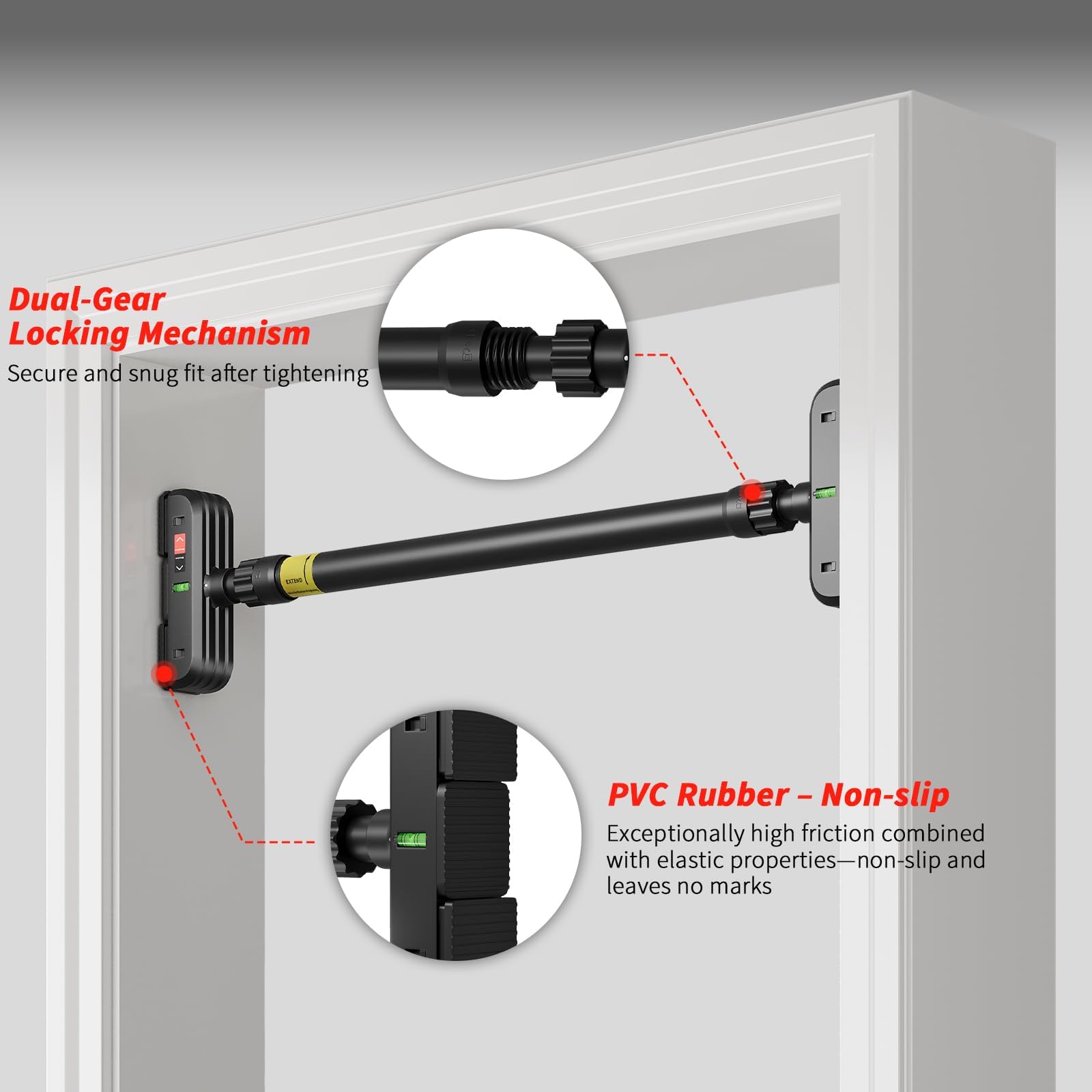 Doorway Pull Up Bar No Screws  - Gymnastic Bar Home ulasan dan harga