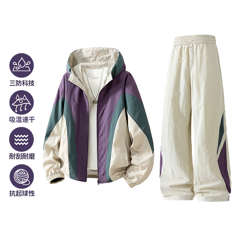 New two-piece men's spring-aut - Outdoor Sports Outfit ulasan dan harga