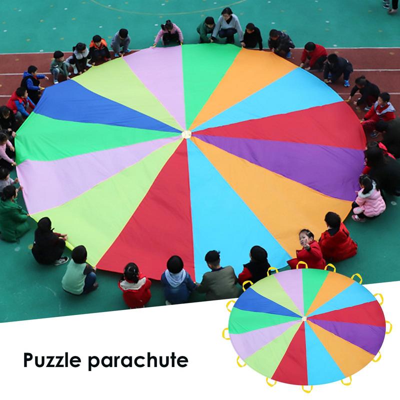 Rainbow Parachute For Kids Spo - Outdoor Sports Umbrella ulasan dan harga
