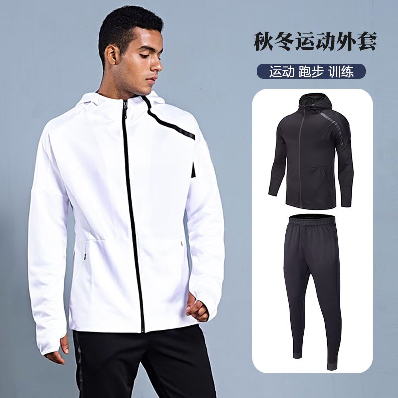 Men Hooded Sports Tracksuit Au - Outdoor Sports Outfit ulasan dan harga