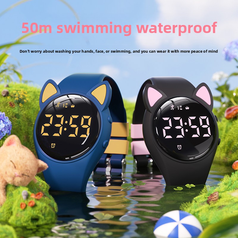 2026 New Cat Ear Women Swimmin - Outdoor Sport Watch ulasan dan harga