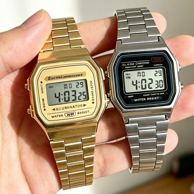 F91W Band Watch Waterproof Ret - Outdoor Sport Watch ulasan dan harga