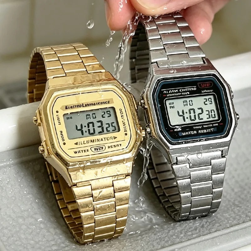 F91W Band Watch Waterproof Ret - Outdoor Sport Watch ulasan dan harga