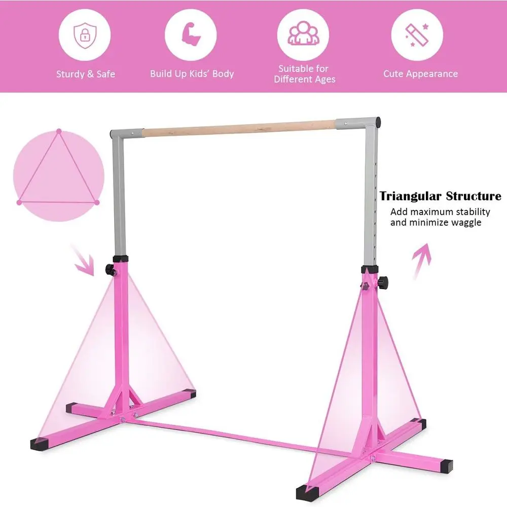 Adjustable Height Junior Gymna - Gymnastic Bar Home ulasan dan harga
