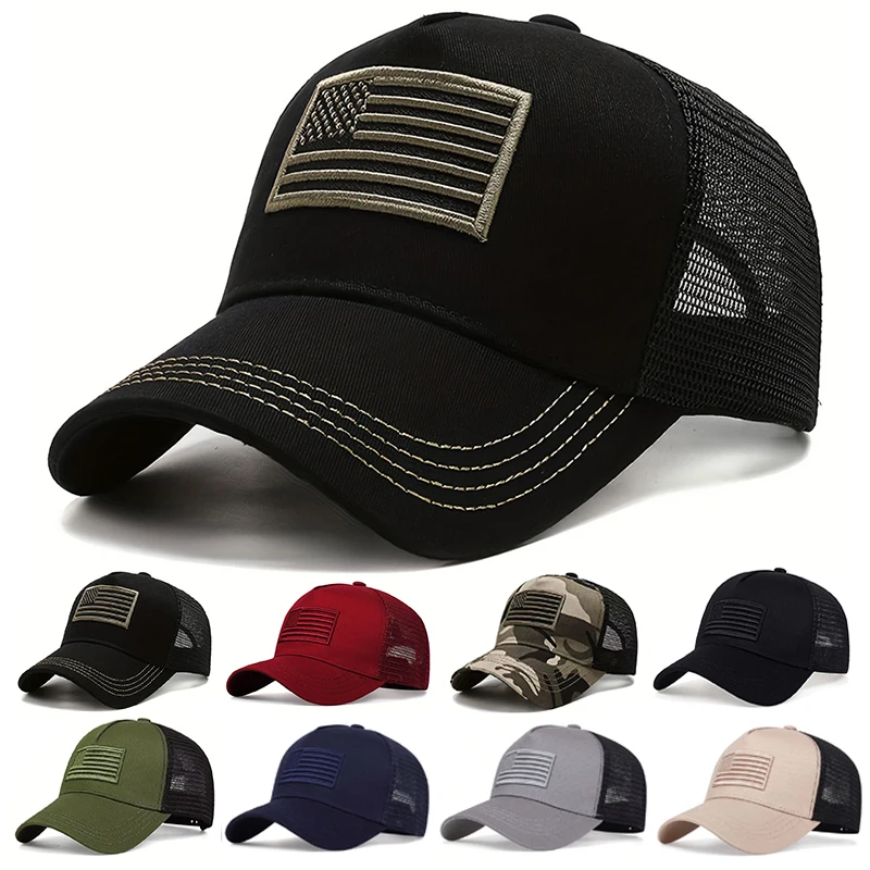 USA Flag Mesh Baseball Cap Sum - Outdoor Sport Usa ulasan dan harga