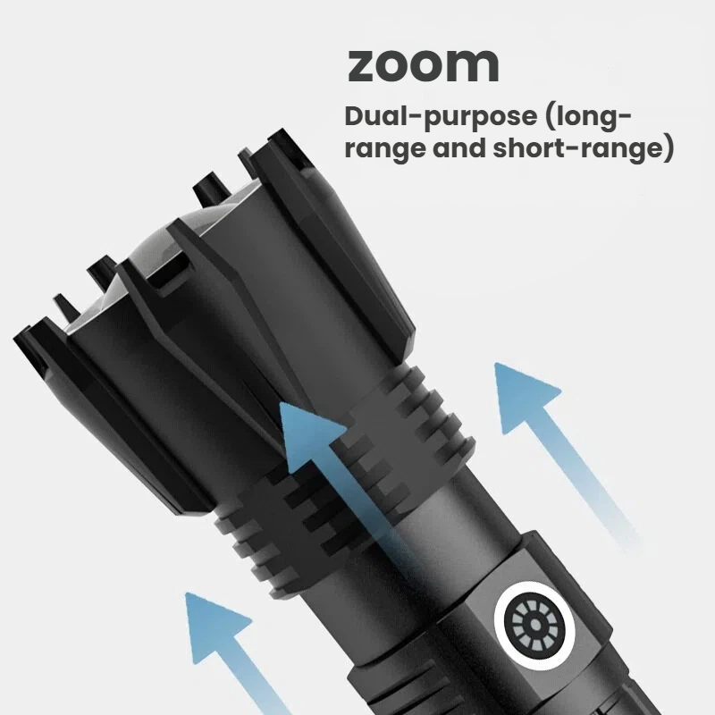 High-power P90 LED Flashlight  - Outdoor Spotlight ulasan dan harga