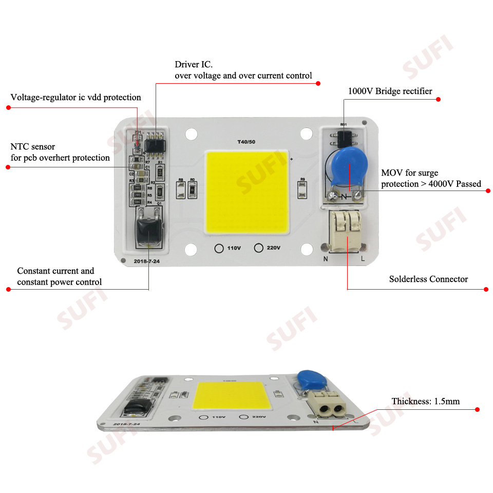Smart IC 20W 30W 50W Warm Natu - Outdoor Spotlight ulasan dan harga