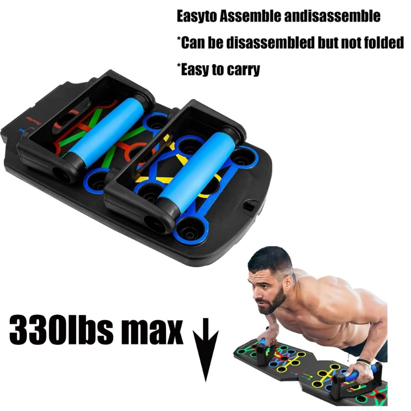 Foldable Push Up Board with Re - Gymnastic Bar Home ulasan dan harga