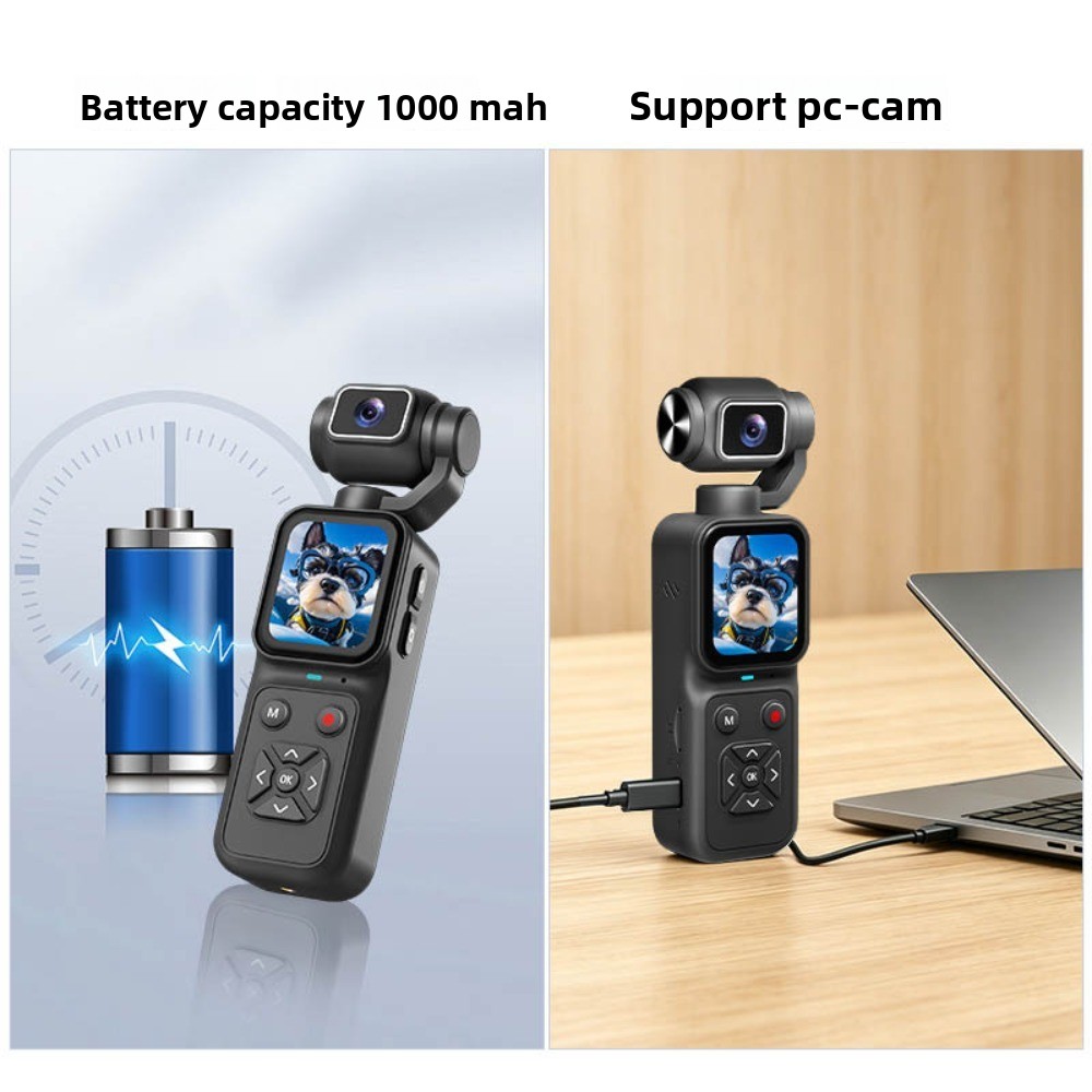 HJD-09 4K Vlogging Camera 180° - Outdoor Sport Live ulasan dan harga